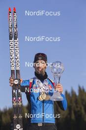 20.03.2016, Khanty-Mansiysk, Russia (RUS): Martin Fourcade (FRA) -  IBU world cup biathlon,  cups, Khanty-Mansiysk (RUS). www.nordicfocus.com. © Manzoni/NordicFocus. Every downloaded picture is fee-liable.