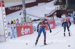 19.03.2016, Khanty-Mansiysk, Russia (RUS): Gabriela Soukalova (CZE), Dorothea Wierer (ITA), (l-r) -  IBU world cup biathlon, pursuit women, Khanty-Mansiysk (RUS). www.nordicfocus.com. © Manzoni/NordicFocus. Every downloaded picture is fee-liable.
