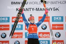 19.03.2016, Khanty-Mansiysk, Russia (RUS): Kaisa Maekaeraeinen (FIN) -  IBU world cup biathlon, pursuit women, Khanty-Mansiysk (RUS). www.nordicfocus.com. © Tumashov/NordicFocus. Every downloaded picture is fee-liable.