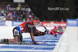 18.03.2016, Khanty-Mansiysk, Russia (RUS): Florian Graf (GER) -  IBU world cup biathlon, sprint men, Khanty-Mansiysk (RUS). www.nordicfocus.com. © Manzoni/NordicFocus. Every downloaded picture is fee-liable.