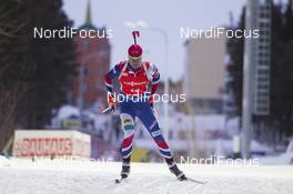 18.03.2016, Khanty-Mansiysk, Russia (RUS): Ole Einar Bjoerndalen (NOR) -  IBU world cup biathlon, sprint men, Khanty-Mansiysk (RUS). www.nordicfocus.com. © Manzoni/NordicFocus. Every downloaded picture is fee-liable.