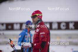 16.03.2016, Khanty-Mansiysk, Russia (RUS): Ole Einar Bjoerndalen (NOR) -  IBU world cup biathlon, training, Khanty-Mansiysk (RUS). www.nordicfocus.com. © Manzoni/NordicFocus. Every downloaded picture is fee-liable.