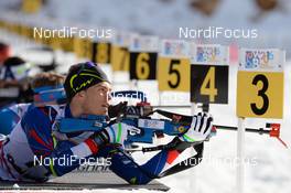 28.01.2016, Cheile Gradistei, Romania (ROU): HUILLIER Yohan(FRA) - IBU Youth and Junior world ski championships biathlon, individual men junior, Cheile Gradistei (ROU). www.nordicfocus.com. © Tumashov/NordicFocus. Every downloaded picture is fee-liable.