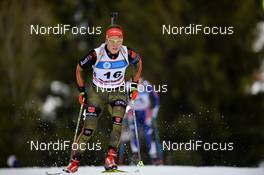 28.01.2016, Cheile Gradistei, Romania (ROU): REITER Dominic(GER) - IBU Youth and Junior world ski championships biathlon, individual men junior, Cheile Gradistei (ROU). www.nordicfocus.com. © Tumashov/NordicFocus. Every downloaded picture is fee-liable.