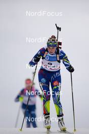 31.01.2016, Cheile Gradistei, Romania (ROU): BEGUE Myrtille(FRA) - IBU Youth and Junior world ski championships biathlon, pursuit women youth, Cheile Gradistei (ROU). www.nordicfocus.com. © Tumashov/NordicFocus. Every downloaded picture is fee-liable.