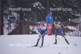 10.03.2016, Oslo, Norway (NOR): Tarjei Boe (NOR), Martin Fourcade (FRA), (l-r) - IBU world championships biathlon, individual men, Oslo (NOR). www.nordicfocus.com. © NordicFocus. Every downloaded picture is fee-liable.
