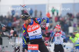10.03.2016, Oslo, Norway (NOR): Simon Fourcade (FRA) - IBU world championships biathlon, individual men, Oslo (NOR). www.nordicfocus.com. © Tumashov/NordicFocus. Every downloaded picture is fee-liable.