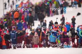 10.03.2016, Oslo, Norway (NOR): Jean Guillaume Beatrix (FRA) - IBU world championships biathlon, individual men, Oslo (NOR). www.nordicfocus.com. © Tumashov/NordicFocus. Every downloaded picture is fee-liable.