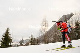 10.03.2016, Oslo, Norway (NOR): Nathan Smith (CAN) - IBU world championships biathlon, individual men, Oslo (NOR). www.nordicfocus.com. © Tumashov/NordicFocus. Every downloaded picture is fee-liable.