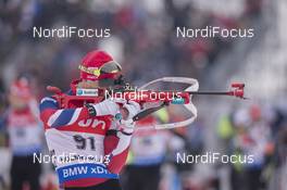 10.03.2016, Oslo, Norway (NOR): Ole Einar Bjoerndalen (NOR) - IBU world championships biathlon, individual men, Oslo (NOR). www.nordicfocus.com. © NordicFocus. Every downloaded picture is fee-liable.