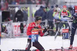 10.03.2016, Oslo, Norway (NOR): Brendan Green (CAN) - IBU world championships biathlon, individual men, Oslo (NOR). www.nordicfocus.com. © NordicFocus. Every downloaded picture is fee-liable.