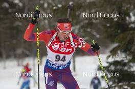 10.03.2016, Oslo, Norway (NOR): Sean Doherty (USA) - IBU world championships biathlon, individual men, Oslo (NOR). www.nordicfocus.com. © NordicFocus. Every downloaded picture is fee-liable.