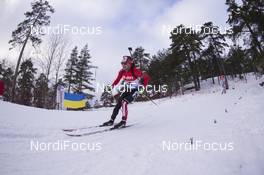 10.03.2016, Oslo, Norway (NOR): Christian Gow (CAN) - IBU world championships biathlon, individual men, Oslo (NOR). www.nordicfocus.com. © NordicFocus. Every downloaded picture is fee-liable.