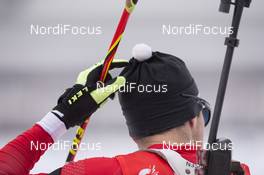 10.03.2016, Oslo, Norway (NOR): Nathan Smith (CAN) - IBU world championships biathlon, individual men, Oslo (NOR). www.nordicfocus.com. © NordicFocus. Every downloaded picture is fee-liable.