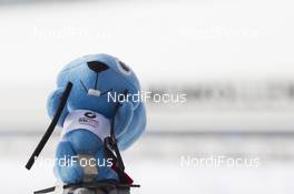09.03.2016, Oslo, Norway (NOR): Event Feature: The mascott "Blink" - IBU world championships biathlon, individual women, Oslo (NOR). www.nordicfocus.com. © NordicFocus. Every downloaded picture is fee-liable.