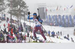 09.03.2016, Oslo, Norway (NOR): Ekaterina Yurlova (RUS) - IBU world championships biathlon, individual women, Oslo (NOR). www.nordicfocus.com. © NordicFocus. Every downloaded picture is fee-liable.