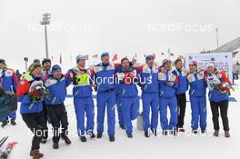 09.03.2016, Oslo, Norway (NOR): Anais Bescond (FRA), Marie Dorin Habert (FRA) - IBU world championships biathlon, individual women, Oslo (NOR). www.nordicfocus.com. © Tumashov/NordicFocus. Every downloaded picture is fee-liable.