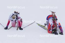 09.03.2016, Oslo, Norway (NOR): Krystyna Guzik (POL), Susan Dunklee (USA), (l-r) - IBU world championships biathlon, individual women, Oslo (NOR). www.nordicfocus.com. © NordicFocus. Every downloaded picture is fee-liable.