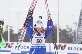 09.03.2016, Oslo, Norway (NOR): Anais Bescond (FRA) - IBU world championships biathlon, individual women, Oslo (NOR). www.nordicfocus.com. © NordicFocus. Every downloaded picture is fee-liable.