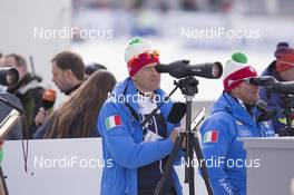 09.03.2016, Oslo, Norway (NOR): Fabrizio Curtaz (ITA) coach Team Italy - IBU world championships biathlon, individual women, Oslo (NOR). www.nordicfocus.com. © NordicFocus. Every downloaded picture is fee-liable.