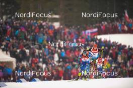 13.03.2016, Oslo, Norway (NOR): Quentin Fillon Maillet (FRA) - IBU world championships biathlon, mass men, Oslo (NOR). www.nordicfocus.com. © Tumashov/NordicFocus. Every downloaded picture is fee-liable.