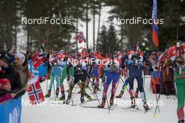 13.03.2016, Oslo, Norway (NOR): Event Feature: - IBU world championships biathlon, mass men, Oslo (NOR). www.nordicfocus.com. © Tumashov/NordicFocus. Every downloaded picture is fee-liable.