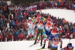 13.03.2016, Oslo, Norway (NOR): Johannes Thingnes Boe (NOR) - IBU world championships biathlon, mass men, Oslo (NOR). www.nordicfocus.com. © Tumashov/NordicFocus. Every downloaded picture is fee-liable.