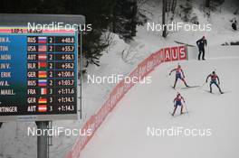 13.03.2016, Oslo, Norway (NOR): Martin Fourcade (FRA), Ole Einar Bjoerndalen (NOR), Johannes Thingnes Boe (NOR) - IBU world championships biathlon, mass men, Oslo (NOR). www.nordicfocus.com. © Tumashov/NordicFocus. Every downloaded picture is fee-liable.