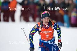 13.03.2016, Oslo, Norway (NOR): Anais Bescond (FRA) - IBU world championships biathlon, mass women, Oslo (NOR). www.nordicfocus.com. © Tumashov/NordicFocus. Every downloaded picture is fee-liable.