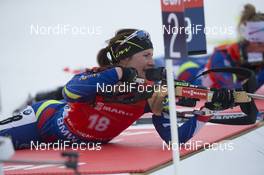 13.03.2016, Oslo, Norway (NOR): Justine Braisaz (FRA) - IBU world championships biathlon, mass women, Oslo (NOR). www.nordicfocus.com. © NordicFocus. Every downloaded picture is fee-liable.