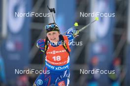 13.03.2016, Oslo, Norway (NOR): Justine Braisaz (FRA) - IBU world championships biathlon, mass women, Oslo (NOR). www.nordicfocus.com. © Tumashov/NordicFocus. Every downloaded picture is fee-liable.