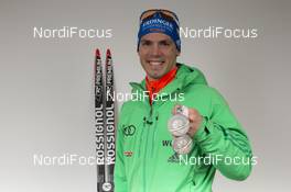 12.03.2016, Oslo, Norway (NOR): Simon Schempp (GER) - IBU world championships biathlon, relay men, Oslo (NOR). www.nordicfocus.com. © NordicFocus. Every downloaded picture is fee-liable.