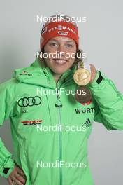06.03.2016, Oslo, Norway (NOR): Laura Dahlmeier (GER) - IBU world championships biathlon, medals, Oslo (NOR). www.nordicfocus.com. © NordicFocus. Every downloaded picture is fee-liable.