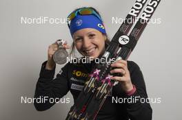 11.03.2016, Oslo, Norway (NOR): Anais Chevalier (FRA) - IBU world championships biathlon, medals, Oslo (NOR). www.nordicfocus.com. © NordicFocus. Every downloaded picture is fee-liable.