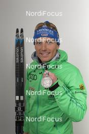 12.03.2016, Oslo, Norway (NOR): Erik Lesser (GER) - IBU world championships biathlon, relay men, Oslo (NOR). www.nordicfocus.com. © NordicFocus. Every downloaded picture is fee-liable.