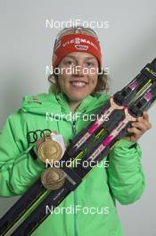06.03.2016, Oslo, Norway (NOR): Laura Dahlmeier (GER) - IBU world championships biathlon, medals, Oslo (NOR). www.nordicfocus.com. © NordicFocus. Every downloaded picture is fee-liable.