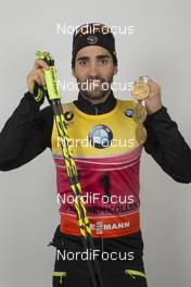 06.03.2016, Oslo, Norway (NOR): Martin Fourcade (FRA) - IBU world championships biathlon, medals, Oslo (NOR). www.nordicfocus.com. © NordicFocus. Every downloaded picture is fee-liable.