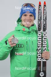 03.03.2016, Oslo, Norway (NOR): Simon Schempp (GER) - IBU world championships biathlon, medals, Oslo (NOR). www.nordicfocus.com. © NordicFocus. Every downloaded picture is fee-liable.