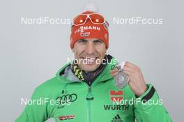 03.03.2016, Oslo, Norway (NOR): Arnd Peiffer (GER) - IBU world championships biathlon, medals, Oslo (NOR). www.nordicfocus.com. © NordicFocus. Every downloaded picture is fee-liable.