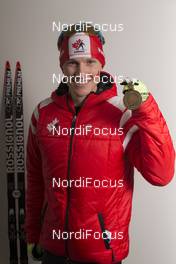 12.03.2016, Oslo, Norway (NOR): Scott Gow (CAN) - IBU world championships biathlon, relay men, Oslo (NOR). www.nordicfocus.com. © NordicFocus. Every downloaded picture is fee-liable.