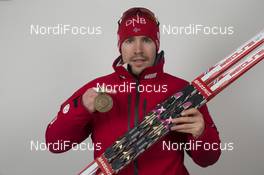 06.03.2016, Oslo, Norway (NOR): Emil Hegle Svendsen (NOR) - IBU world championships biathlon, medals, Oslo (NOR). www.nordicfocus.com. © NordicFocus. Every downloaded picture is fee-liable.