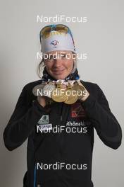 11.03.2016, Oslo, Norway (NOR): Marie Dorin Habert (FRA) - IBU world championships biathlon, medals, Oslo (NOR). www.nordicfocus.com. © NordicFocus. Every downloaded picture is fee-liable.