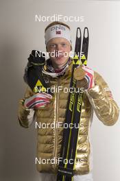 12.03.2016, Oslo, Norway (NOR): Johannes Thingnes Boe (NOR) - IBU world championships biathlon, relay men, Oslo (NOR). www.nordicfocus.com. © NordicFocus. Every downloaded picture is fee-liable.