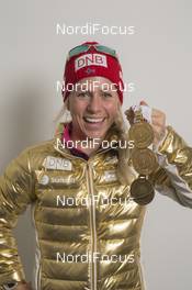 11.03.2016, Oslo, Norway (NOR): Tiril Eckhoff (NOR) - IBU world championships biathlon, medals, Oslo (NOR). www.nordicfocus.com. © NordicFocus. Every downloaded picture is fee-liable.