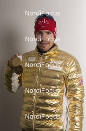 12.03.2016, Oslo, Norway (NOR): Emil Hegle Svendsen (NOR) - IBU world championships biathlon, relay men, Oslo (NOR). www.nordicfocus.com. © NordicFocus. Every downloaded picture is fee-liable.