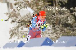 03.03.2016, Oslo, Norway (NOR): Ekaterina Shumilova (RUS) - IBU world championships biathlon, relay mixed, Oslo (NOR). www.nordicfocus.com. © Tumashov/NordicFocus. Every downloaded picture is fee-liable.