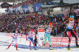 03.03.2016, Oslo, Norway (NOR): Weronika Nowakowska (POL), Marte Olsbu (NOR), Valj Semerenko (UKR), Dunja Zdouc (AUT) - IBU world championships biathlon, relay mixed, Oslo (NOR). www.nordicfocus.com. © Tumashov/NordicFocus. Every downloaded picture is fee-liable.