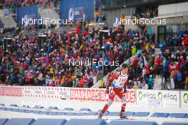 03.03.2016, Oslo, Norway (NOR): Roberts Slotins (LAT) - IBU world championships biathlon, relay mixed, Oslo (NOR). www.nordicfocus.com. © Tumashov/NordicFocus. Every downloaded picture is fee-liable.