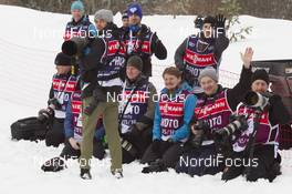 03.03.2016, Oslo, Norway (NOR): Event Feature: Some of the photographers wait for the start - IBU world championships biathlon, relay mixed, Oslo (NOR). www.nordicfocus.com. © Manzoni/NordicFocus. Every downloaded picture is fee-liable.