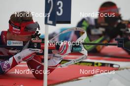 03.03.2016, Oslo, Norway (NOR): Tarjei Boe (NOR) - IBU world championships biathlon, relay mixed, Oslo (NOR). www.nordicfocus.com. © Manzoni/NordicFocus. Every downloaded picture is fee-liable.